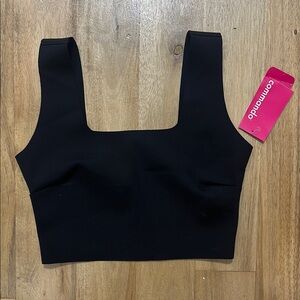 Commando Neoprene Square Neck Crop Top Size Small